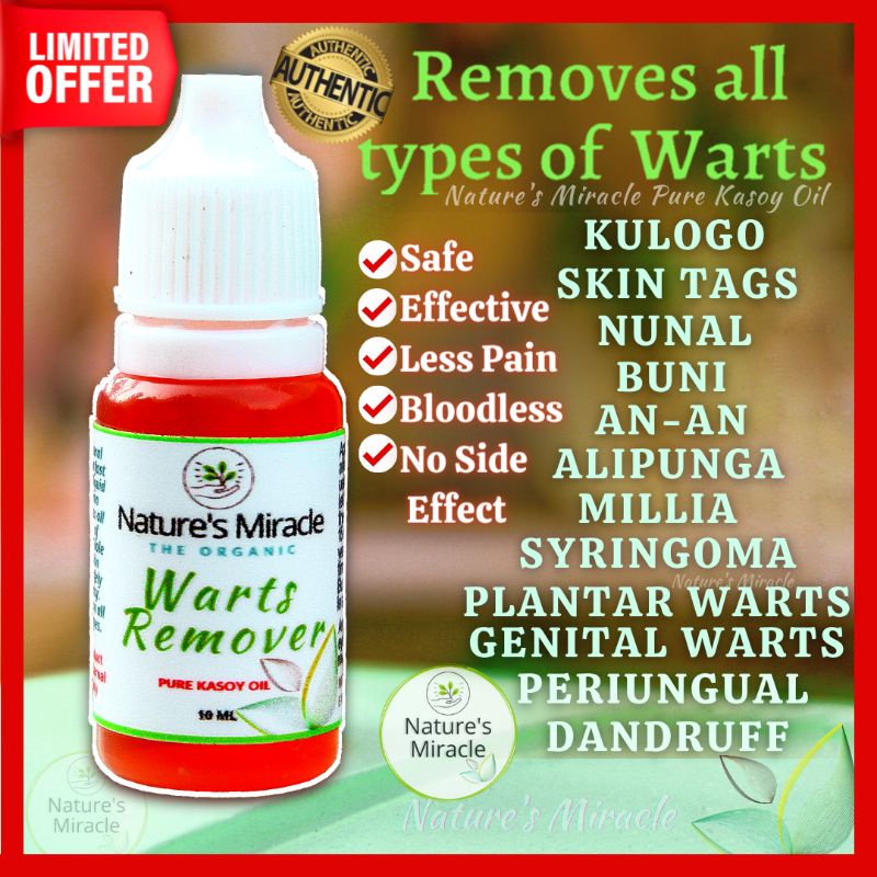 Nature's Miracle Organic Pure Kasoy Oil Warts Remover Original