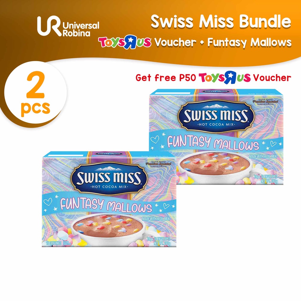 Swiss Miss Funtasy Mallows (28g x 10) - 2 pcs with FREE P50 Toys