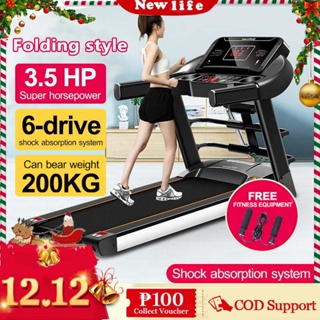 3.5HP luxury treadmill, Massage function home treadmill，Multifunctional folding treadmill