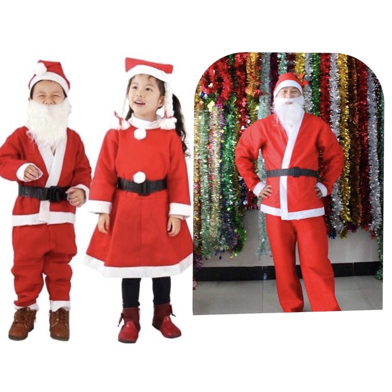 Santa Costume for kids Boys and Girls Costumes Christmas Performance