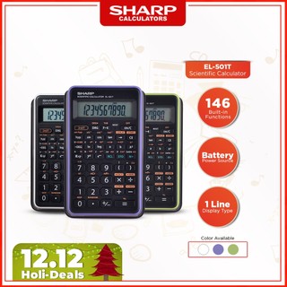 Sharp Calculators El 501t 146 Built In Functions And Auto Power Down Scientific Calculator Shopee Philippines