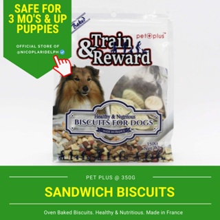 Train and Reward Sandwich Biscuits - A Healthy and Nutritious Treat for Dogs (350g)
