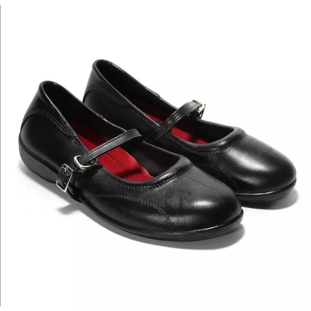 World Balance Easy Soft MARSHA KIDS Formal Flat Black Shoes | Shopee ...