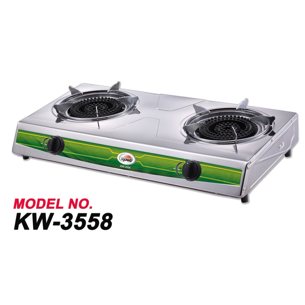 KYOWA by Winland Heavy Duty Double Burner Stainless Steel Gas Stove KW