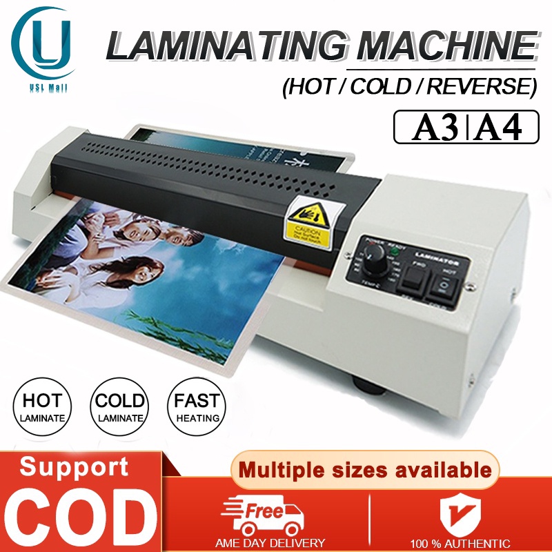 A3 A4 Laminator Machine Hot Cold Reverse Heavy Duty Laminating Machine