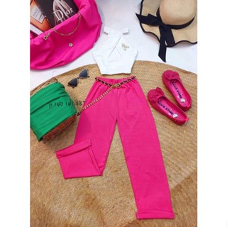 Little Vella Turtle Neck Crop Top with Square Pants ( 4-7 Years Old) #2