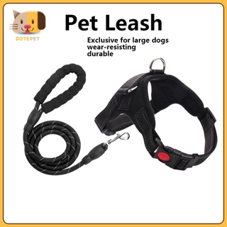 Ready Stock Adjustable Dog Harness with Reflective Dog Leash for Small Medium Large Dogs