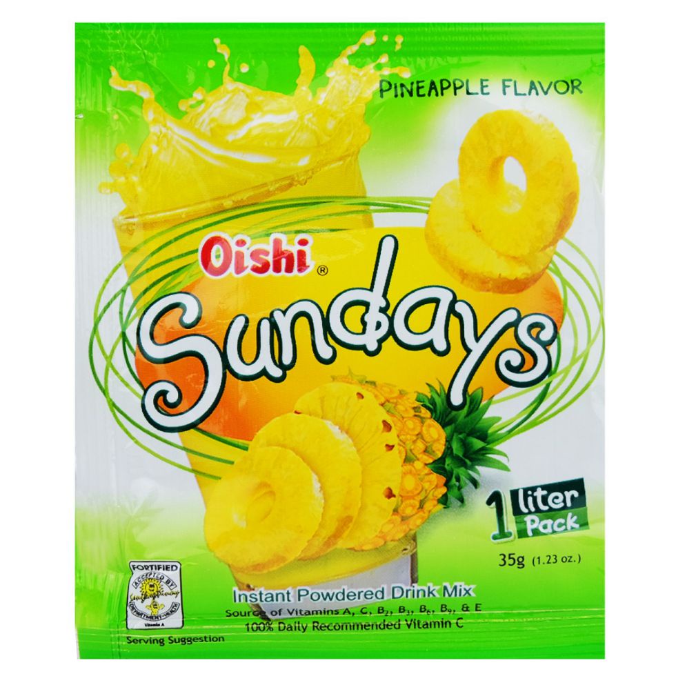 Sundays Instant Powdered Drink Mix Pineapple 35g Shopee Philippines