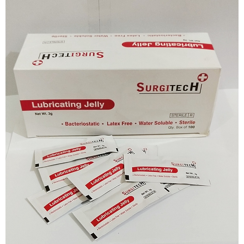 Lubricating Jelly 3 grams/ 5 grams SURGITECH PARTNERS UNIMEX Per Sachet