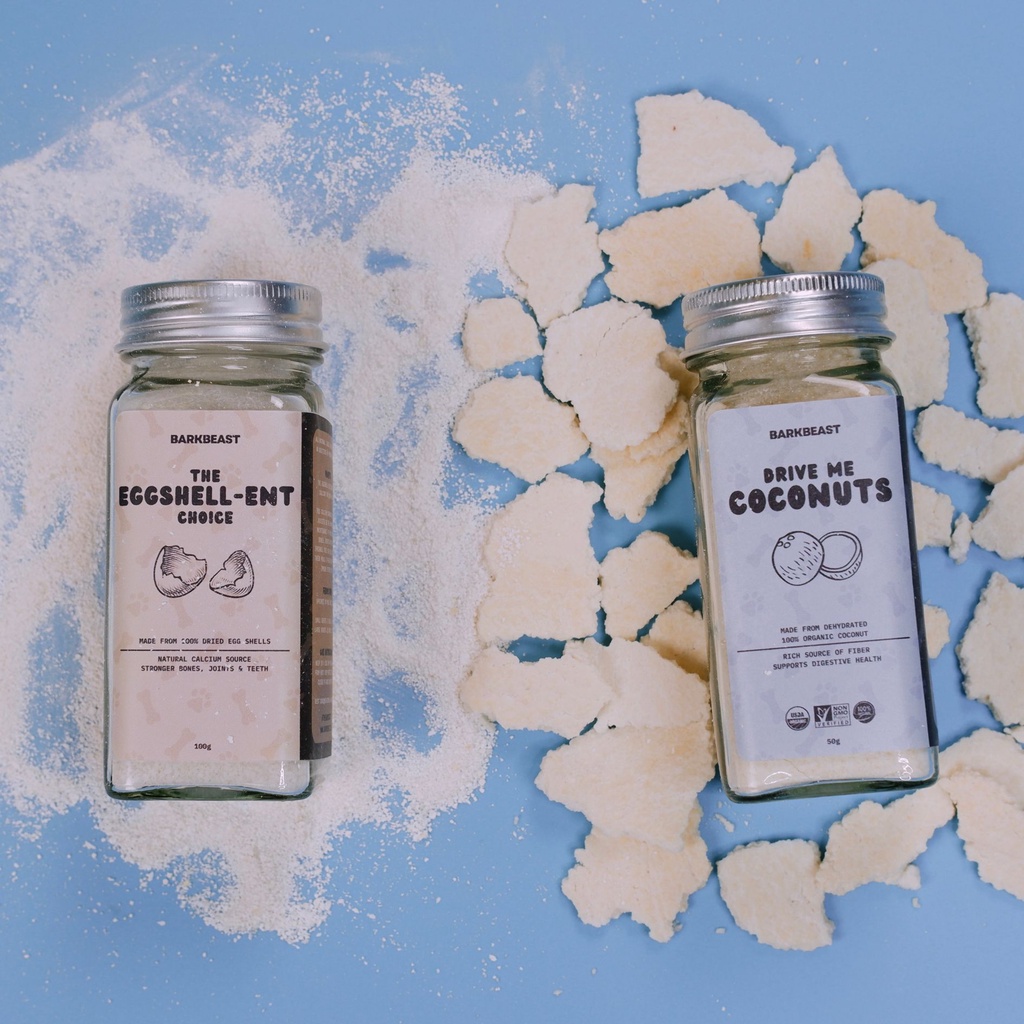 Drive Me Coconuts and The Eggshellent Choice BARKBEAST Toppers