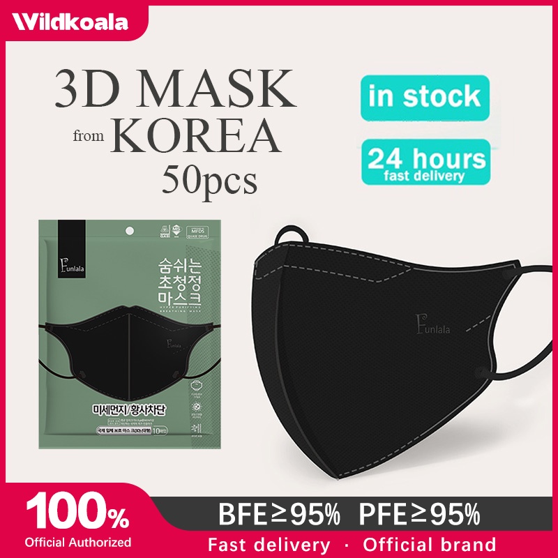Wildkoala 3D Mask KOREA Design Original Protection Facemask Disposable
