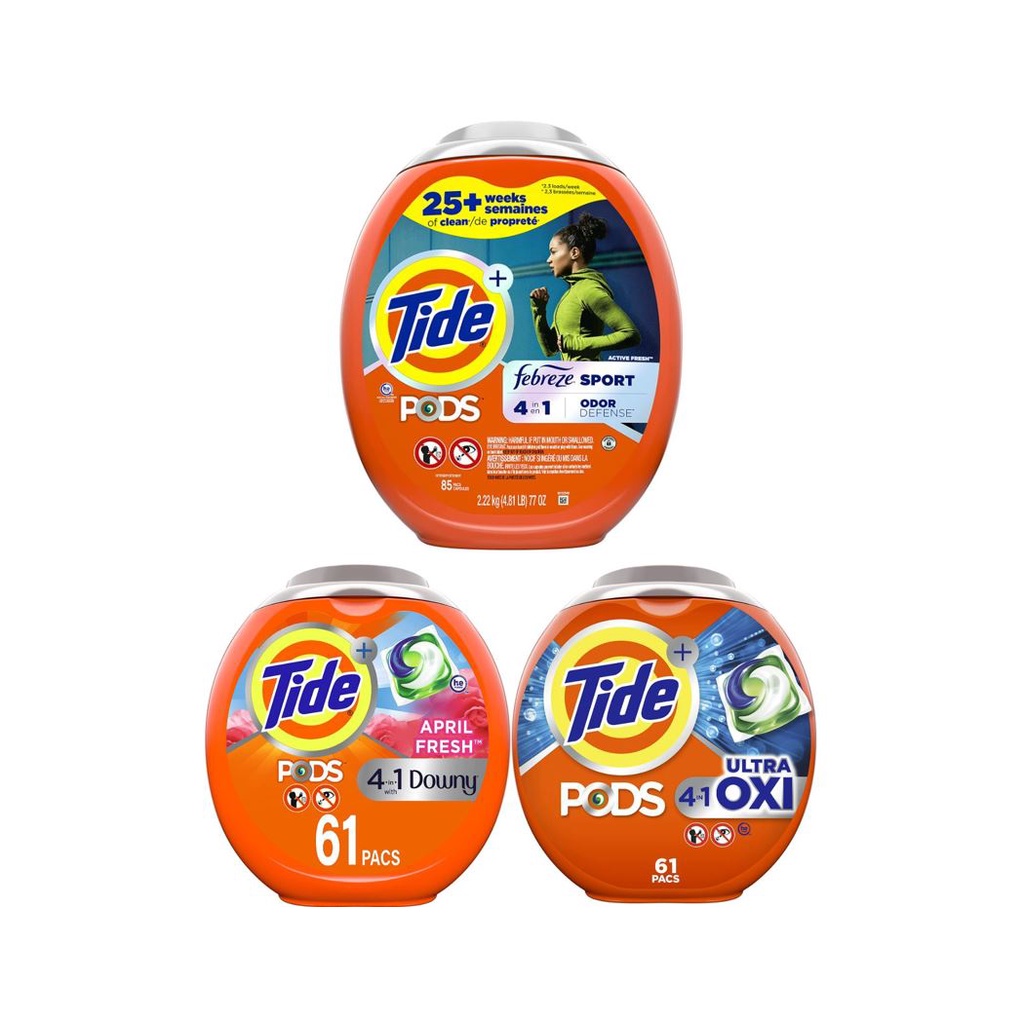 Tide Pods 4In1 Laundry Detergent (Sports Odor Defense / Downy April