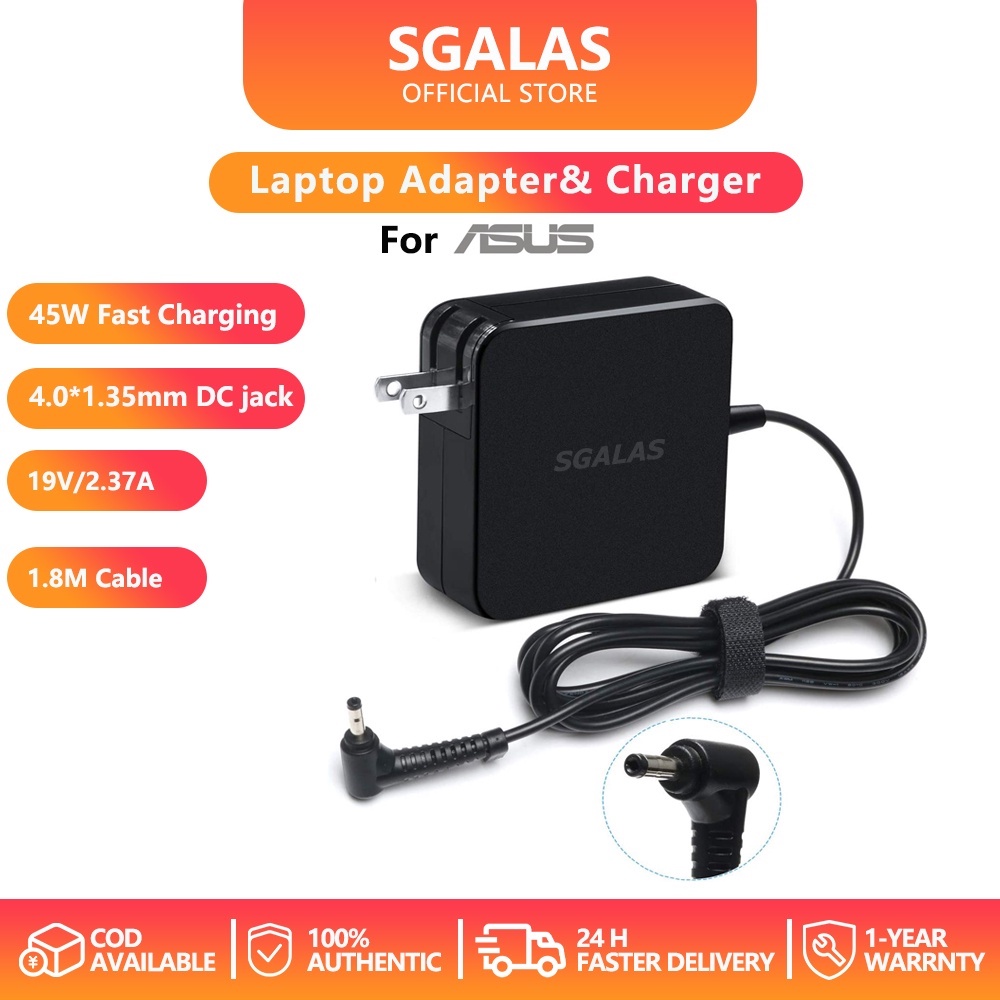 Asus Laptop charger 19V 2.37A 45W Original Adapter 4.0*1.35mm AC Power