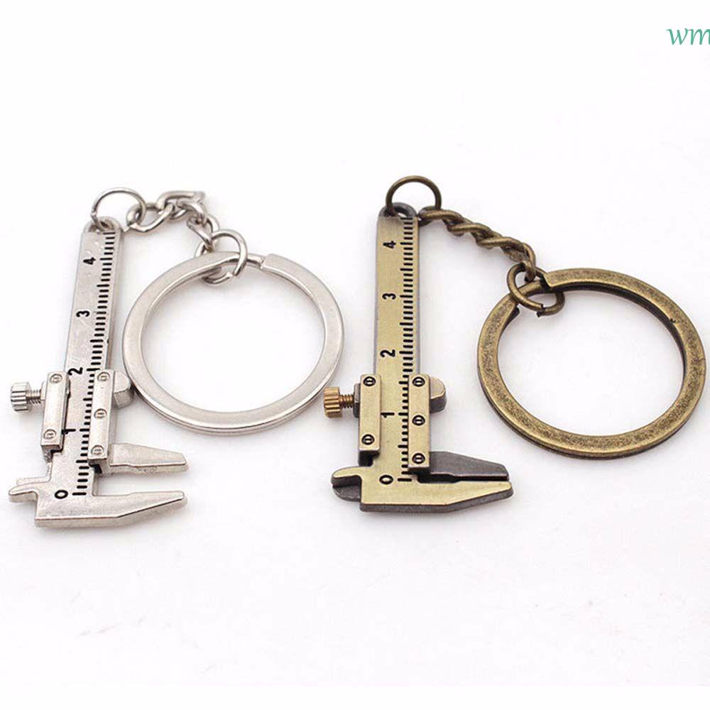 WMES1 Vernier Caliper Keychain Portable Mobile Subsection Pendant Gadget 04cm Ruler Mini