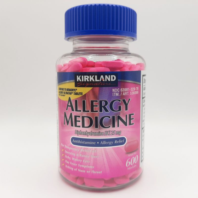 KS Allergy Relief Medicine ,25mg, 600 Minitabs | Shopee Philippines