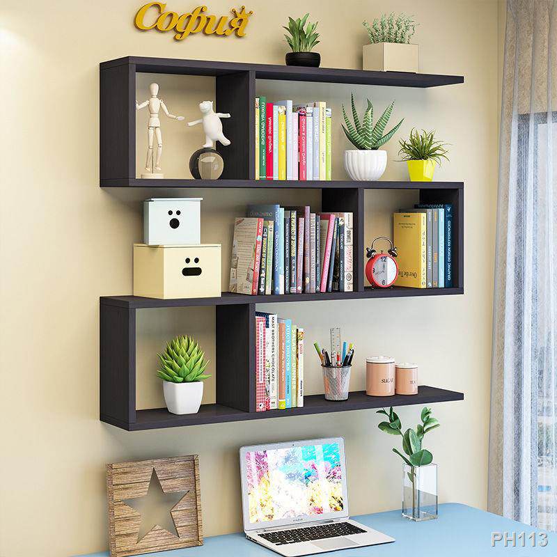 4 Layers Wooden Book Shelf Wall Rack Hanging Book shelves Wall Books