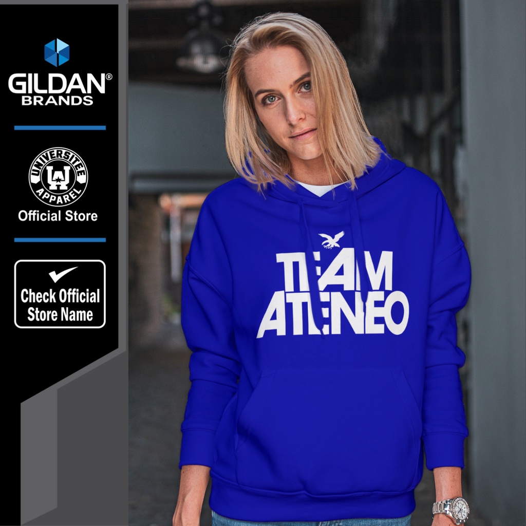 GILDAN BRAND Ateneo Blue Eagle Hoodies UAAP Team Ateneo Sports Sweater Jacket ADMU School