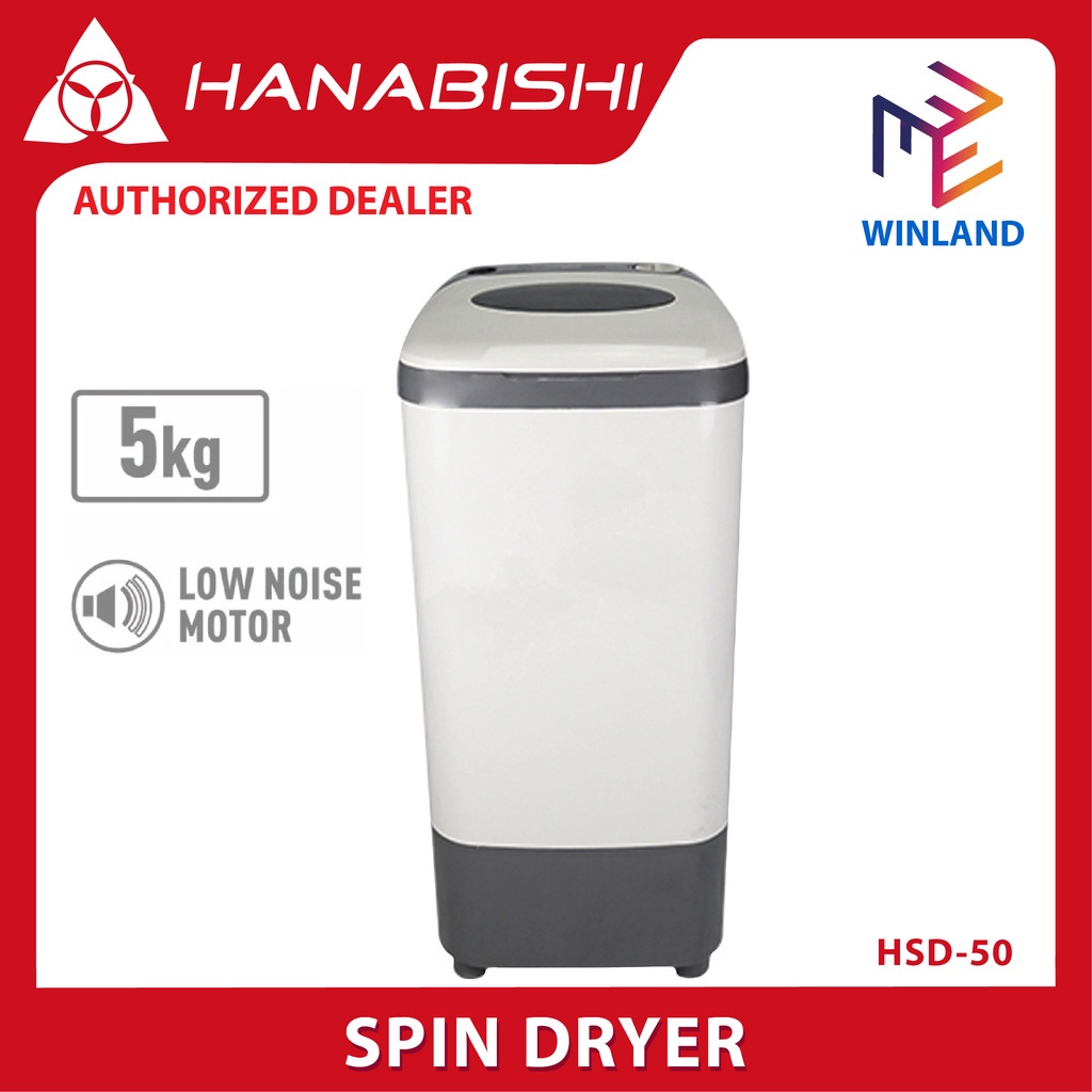 HANABISHI by Winland SemiAutomatic Spin Dryer 5.0Kg HSD50 Shopee