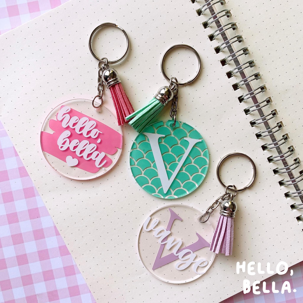 Personalized Round Acrylic Keychain | Shopee Philippines