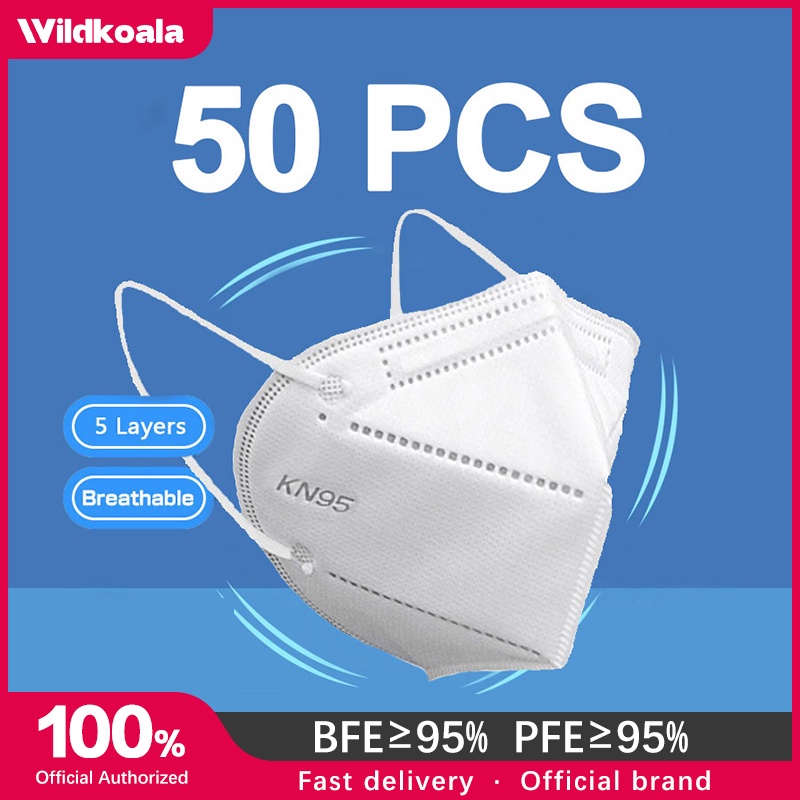 Wildkoala Korean KN95 Mask Design Good Quality Original Black Mask KF94