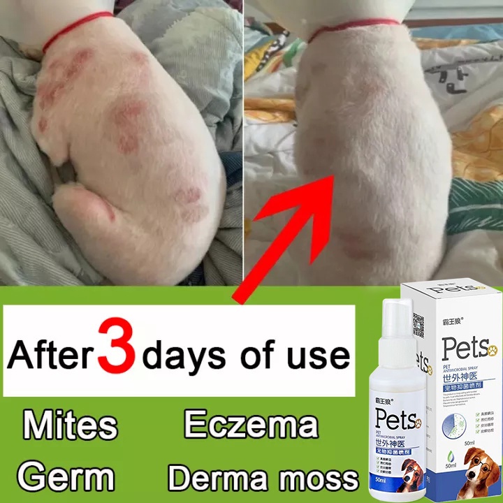 Dog Skin Treatment Pet Anti fungal Spray Dog Skin Disease Treatment Pet