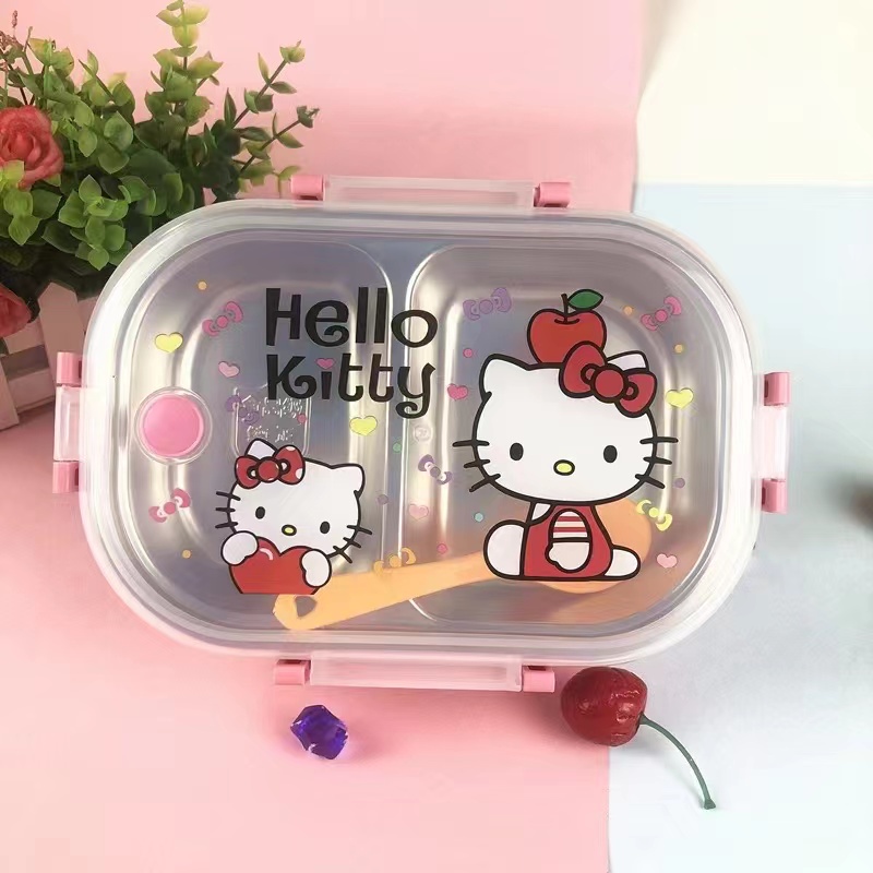 Cartoon Character Hello Kitty Lunch Box Kids Stainless Lunch Box