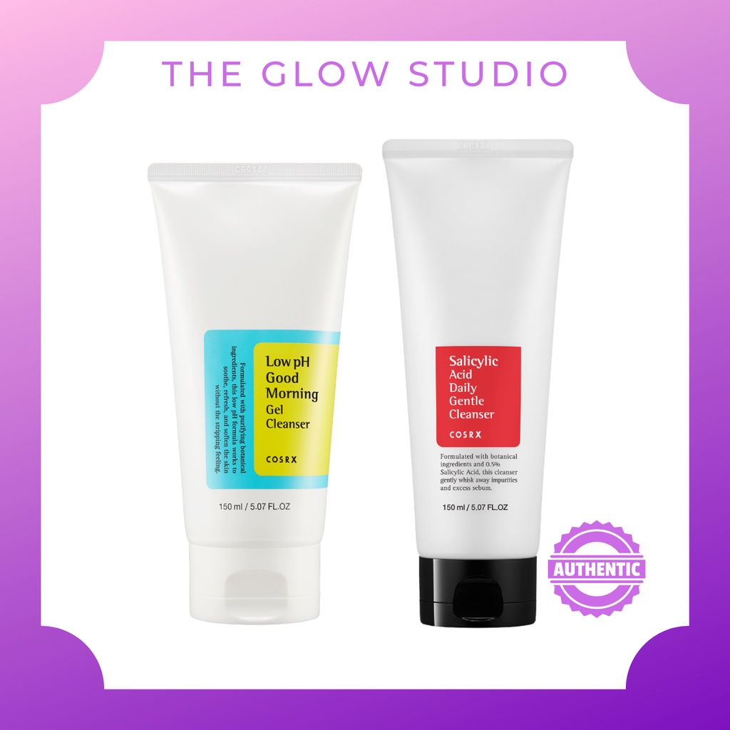 COSRX Low pH Good Morning Gel Cleanser or Salicylic Acid Daily Gentle