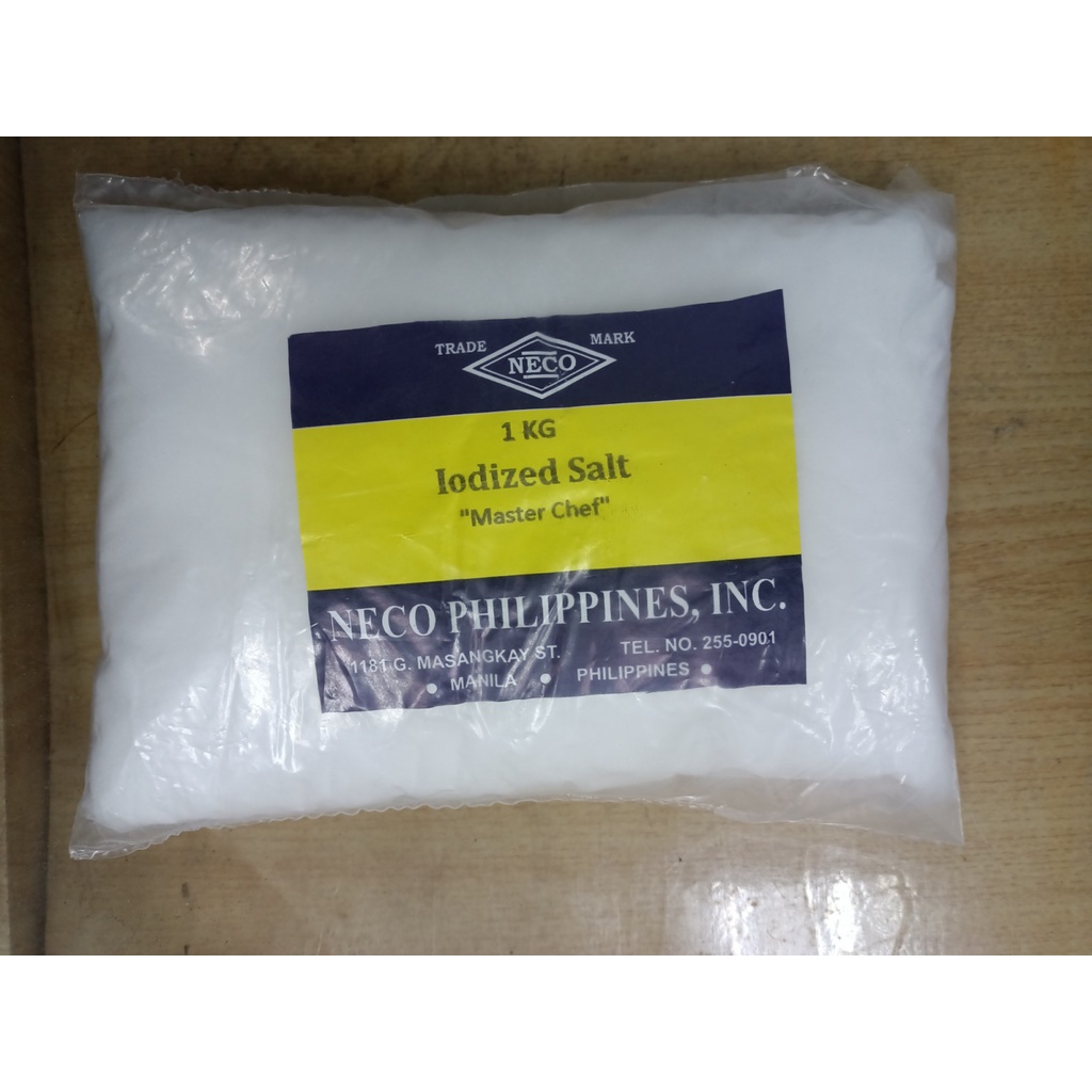 Iodized Salt Master Chef, 1kg | Shopee Philippines