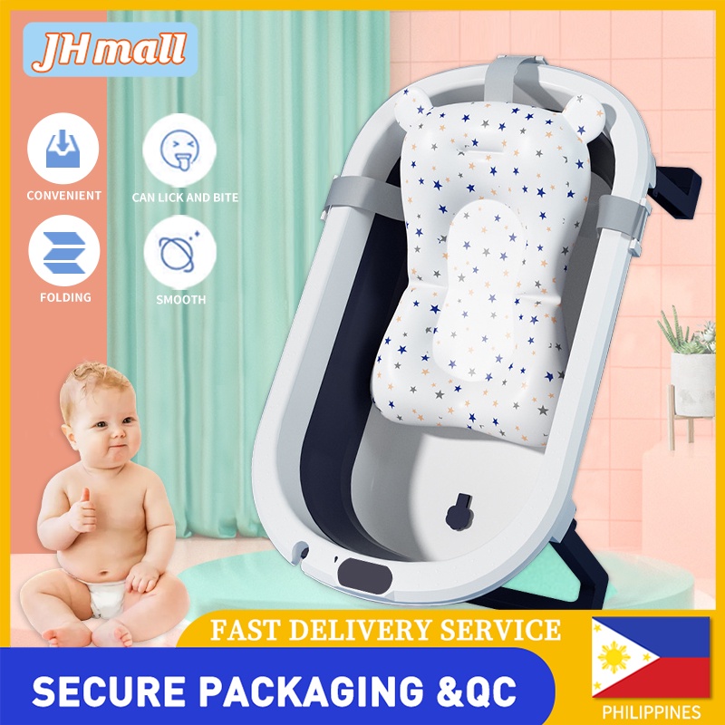 Baby Bath Tub Set Kids Folding Large Size Bathtub 06 Years Newborn