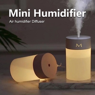 USB Humidifier Essential Oil Diffuser Sprayer LED Light Fan Ultrasonic Air Purifier Mist Atomizer
