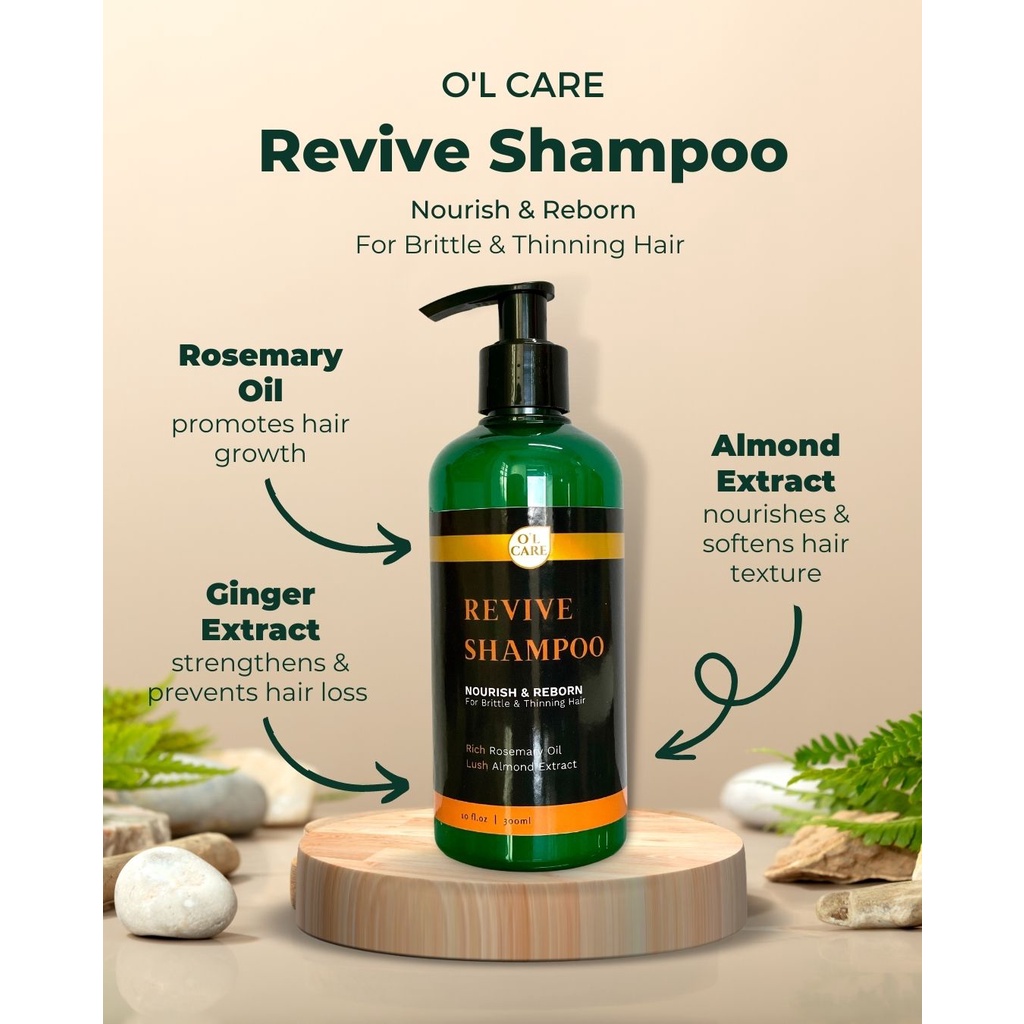 Oc Revive Shampoo Anti Hair Loss Shampoo With Rosemary Oil Ginger Extract And Almond Extract