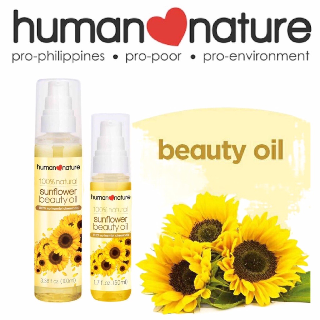 Human Nature Sunflower Premium Beauty Oil Shopee Philippines