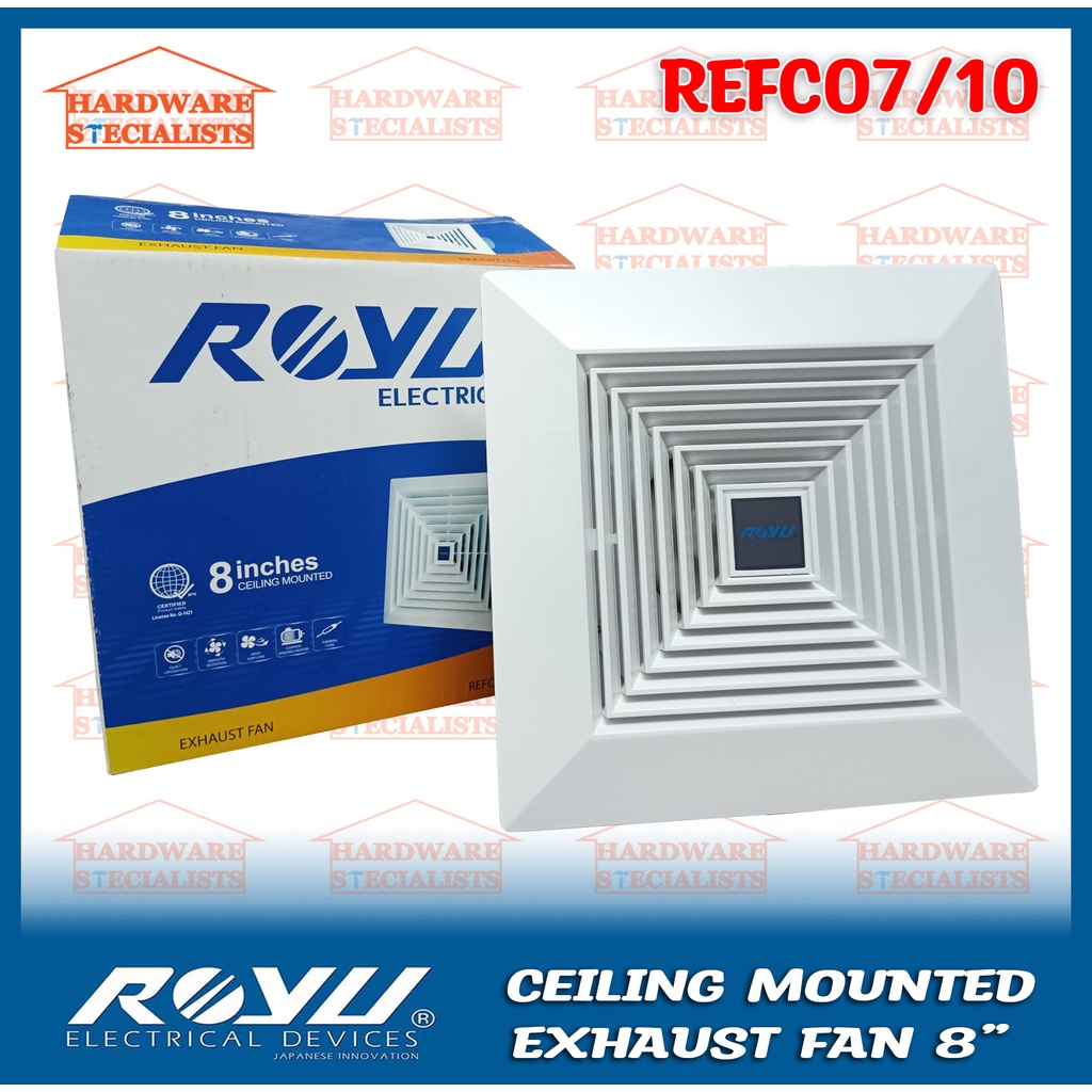 Royu Ceiling Mounted Exhaust Fan 8" REFC07/10 Original Authentic
