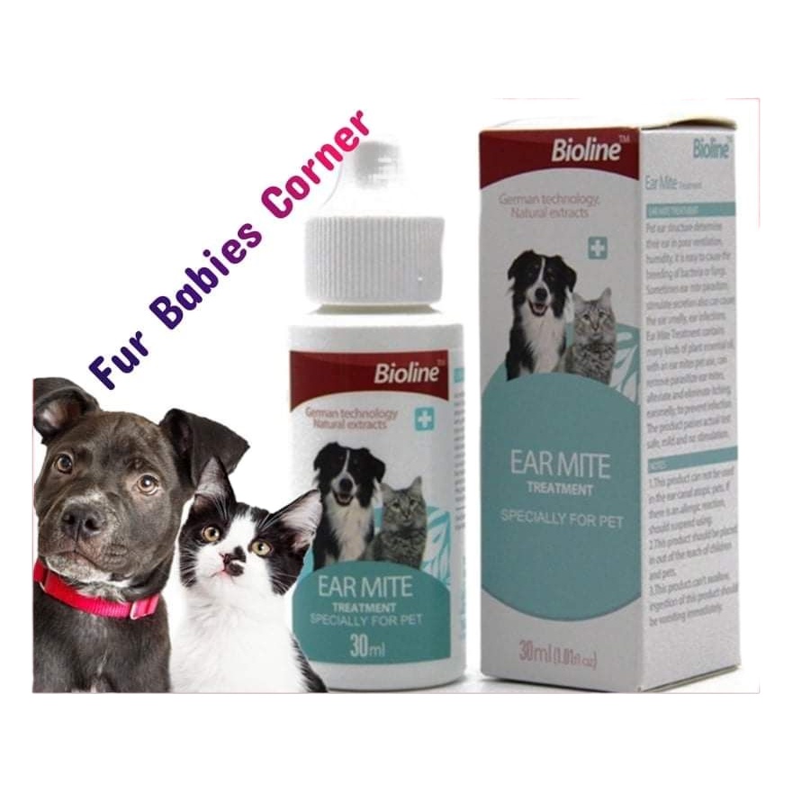 Bioline Ear Mite Treatment for Dogs and Cats (30mL) Shopee Philippines