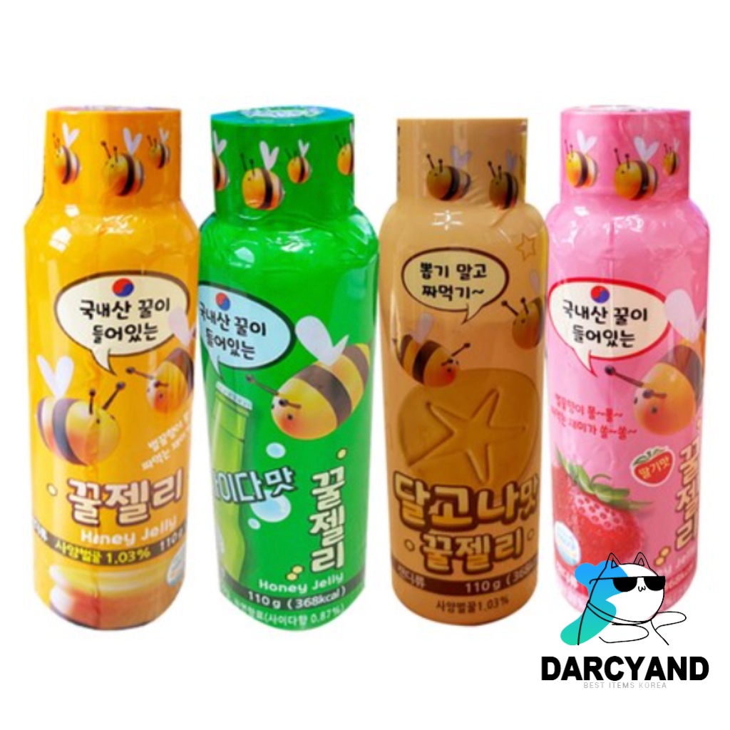 Honey Jelly 110g 4 Flavors Original Sprite Dalgona Strawberry Chewy ...