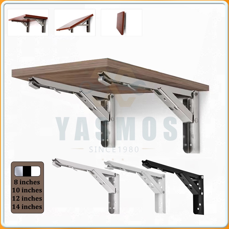 Triangular Folding Corner Bracket Wall Shelf Wall Mount Bracket Wood