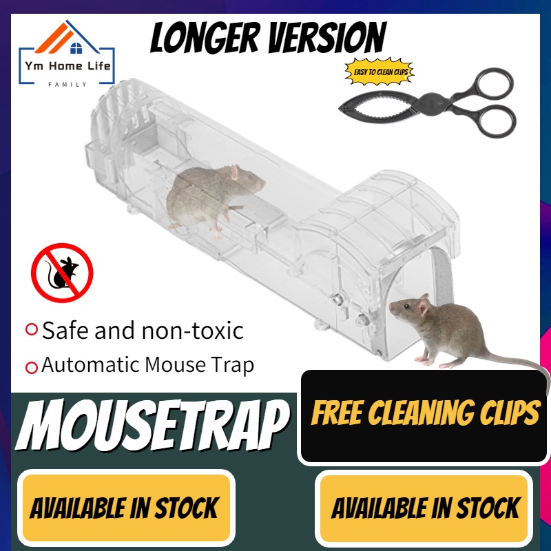 Home Humane trap reusable Smart Live Trap Transparent clinker Indoor ...