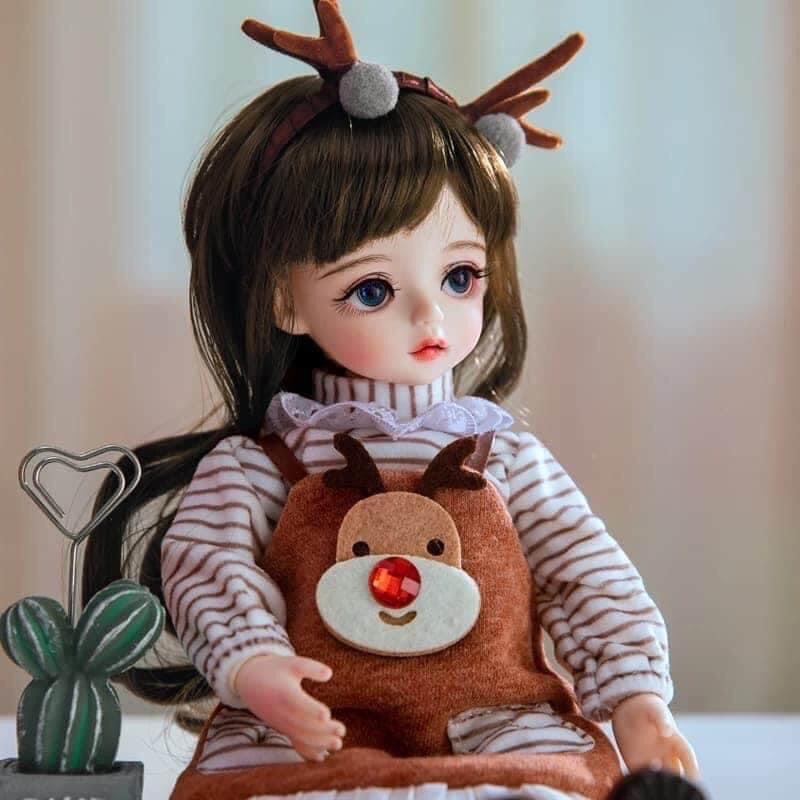 BJD 30cm Upgraded Makeup Ball Jointed Doll With Full Outfit Clothes Set