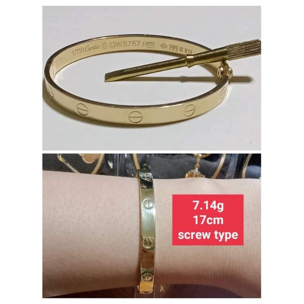 18k Cartier inspired Bangle | Shopee Philippines