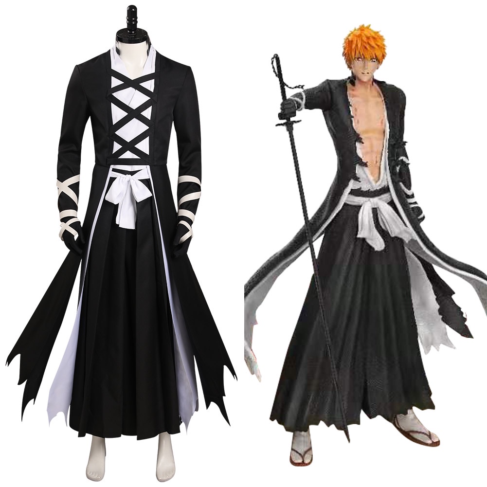 Weisope Kurosaki Ichigo Costume for Men Ichigo Kurosaki Cosplay Costume ...