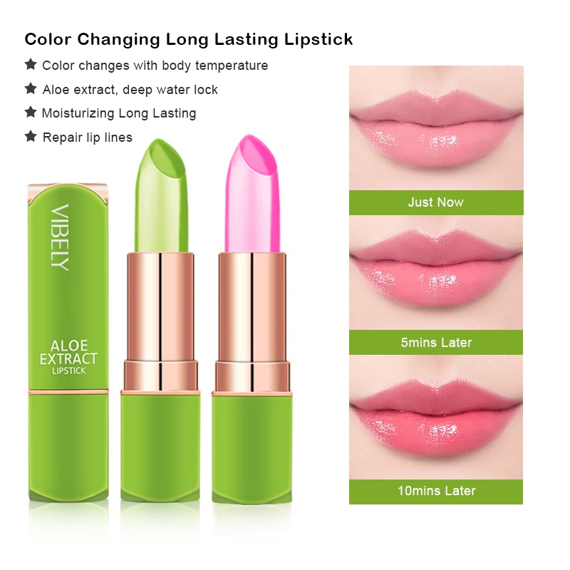 Vibely Long Lasting Color Changing Lipstick Moisturizing Repair ...