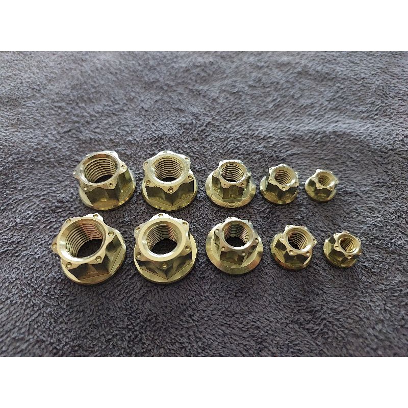 OPEN NUT = M6/M8/M10/M12/M14 - TITANIUM GR5 | Shopee Philippines