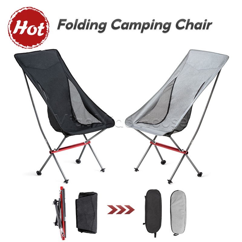 Folding Camping Chair High Back Backpacking Chair Ultralight Compact