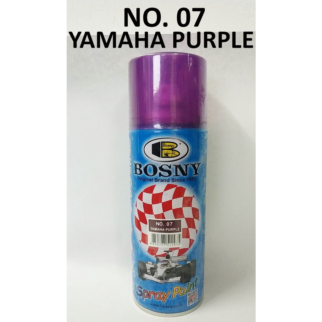 BOSNY SPRAY PAINT NO. 07 YAMAHA PURPLE ( 300 GRAMS PER CAN