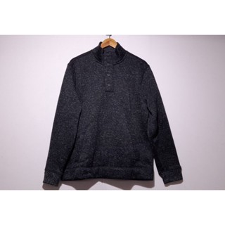 [ BANANA REPUBLIC # 514-814 ] Men's Mock Neck Pullover Sweater - Black