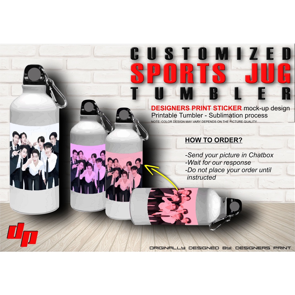 Personalized Sports Jug Tumbler 500 mL, Customized Sports Jug Tumbler