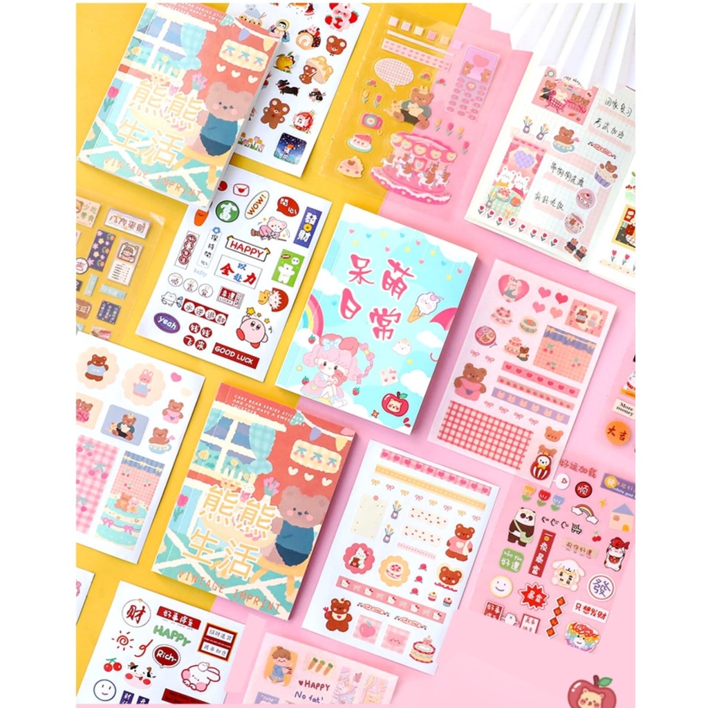 20 Sheets Kawaii Mini Sticker Books | Shopee Philippines