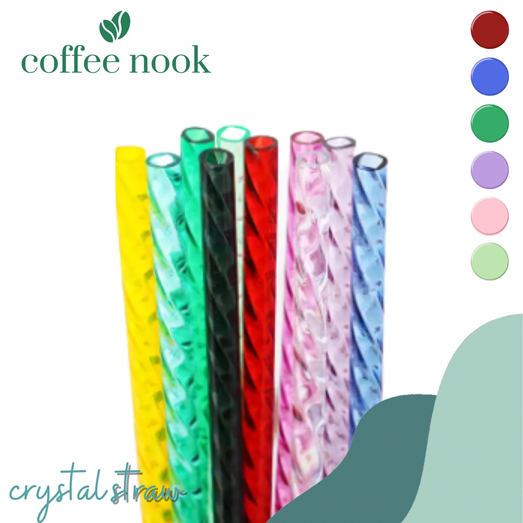 Crystal Straw Hard Plastic Tumbler Straw Shopee Philippines