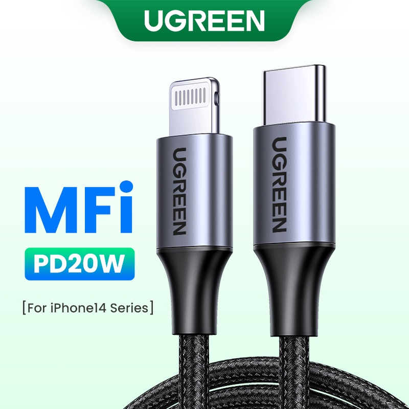 UGREEN MFi 20W PD USB C to Lightning Cable for iPhone 14 13 12 11 Pro Max  Fast Charging Type C Cable for iPhone Charger for iPad | Shopee Philippines