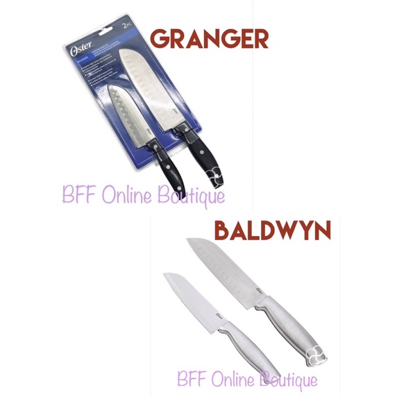 Oster Granger 2Piece Santokou Knife Set Shopee Philippines